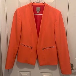 Halogen Coral Zip Pocket Open Jacket